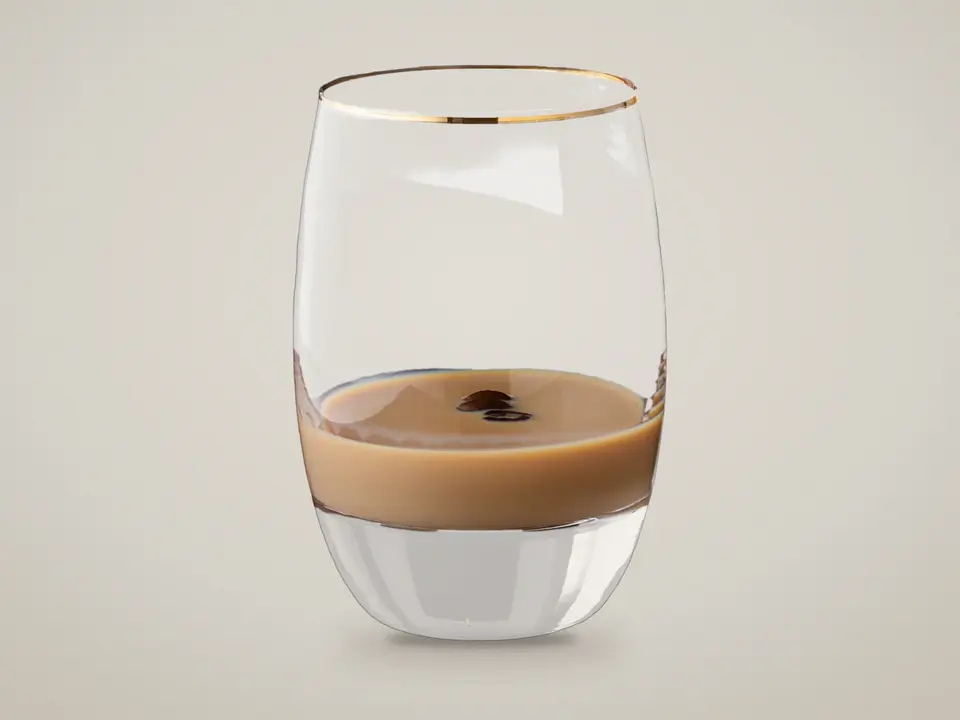 Verre de liqueur à la crème