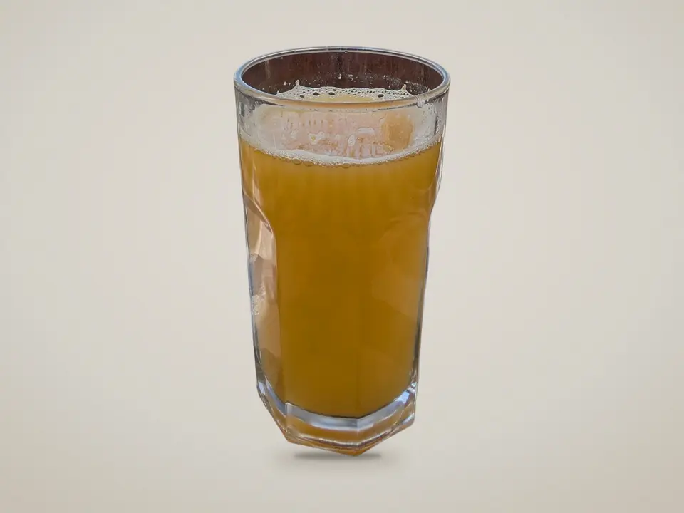 Verre de jus d'orange pressé
